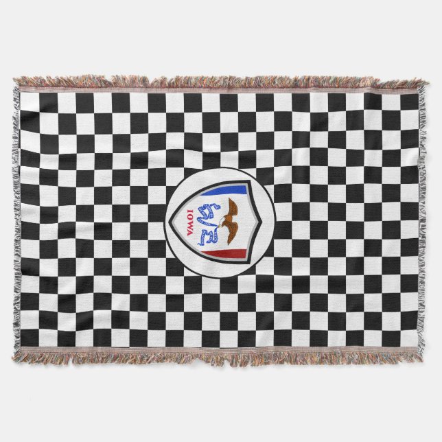 Iowa flag throw blanket (Front)