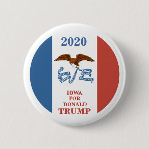 Iowa for Donald Trump 2020 2 Inch Round Button