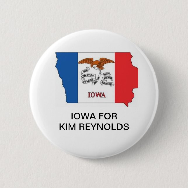 IOWA for KIM REYNOLDS GOVERNOR Button (Front)