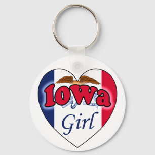 Iowa Girl Keychain