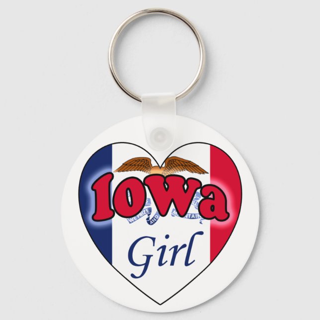 Iowa Girl Keychain (Front)