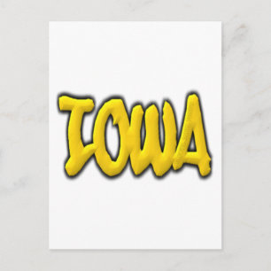 Iowa Graffiti Postcard