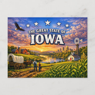Iowa Greetings Postcard