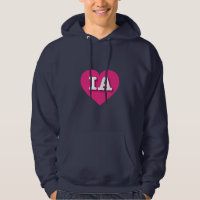 Iowa Hot Pink Heart - I love IA