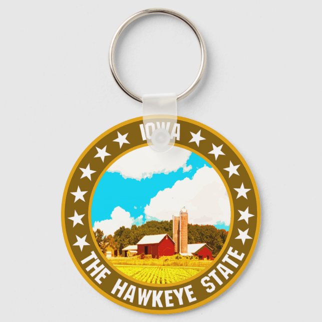 Iowa                                               keychain (Front)