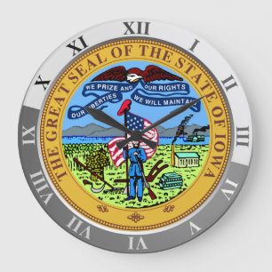 Iowa Large Clock