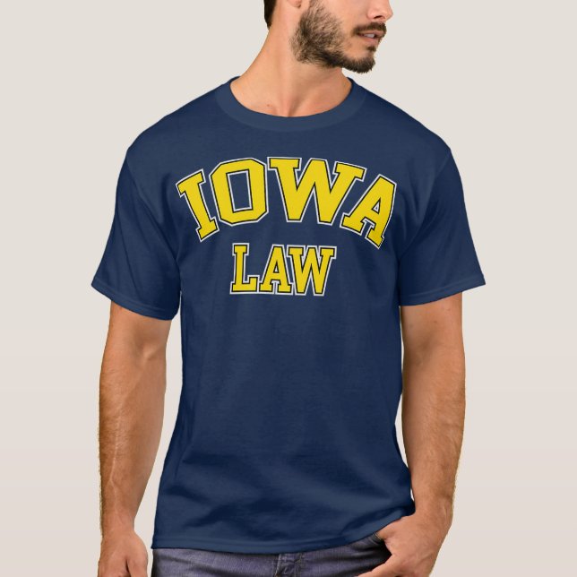 Iowa Law Iowa Bar Graduate Gift Lawyer College T-Shirt (Front)