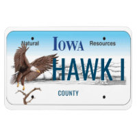 Iowa License Plate Flexible
