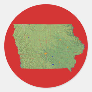 Iowa Map Sticker