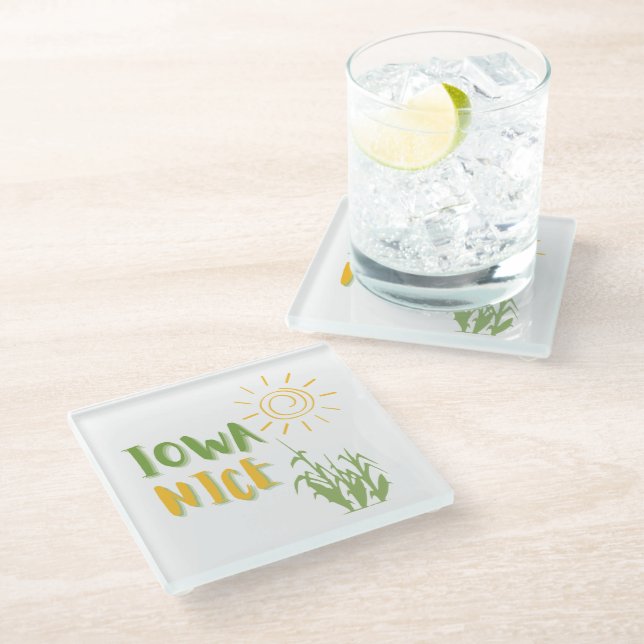 Iowa Nice Coaster for Midwesterners (Angled)