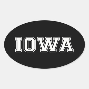 Iowa Oval Sticker