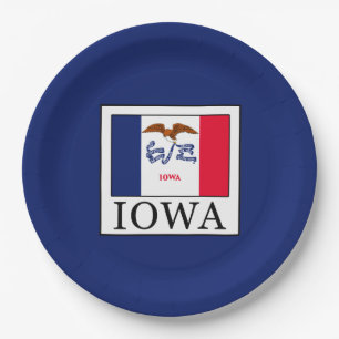 Iowa Paper Plate