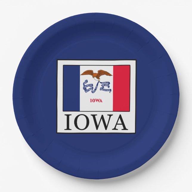 Iowa Paper Plate (Front)