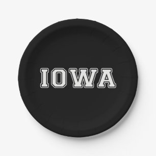 Iowa Paper Plate