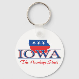 Iowa Patriotic Keychain
