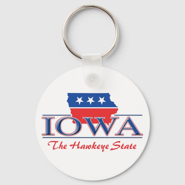 Iowa Patriotic Keychain (Front)