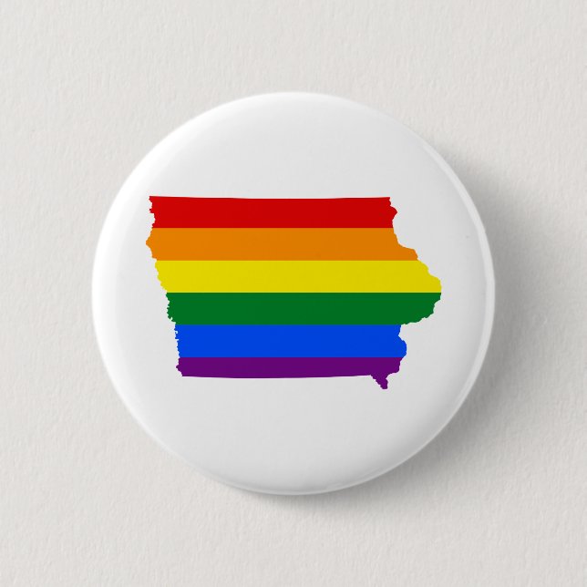 Iowa Pride 2 Inch Round Button (Front)