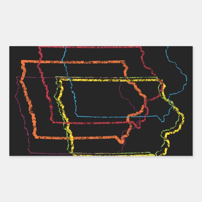 iowa pride blur sticker (Front)
