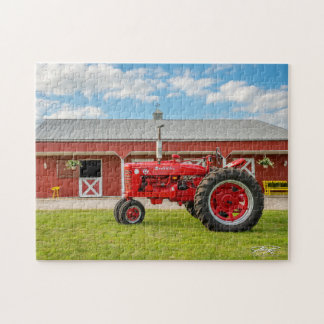 Iowa Red Tractor + Horse Stable Puzzle