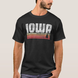 Iowa Retro Style Vintage 70S 80S 90S Home Pride Gi T-Shirt