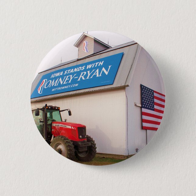 Iowa Romney-Ryan Button (Front)