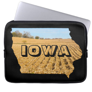 Iowa Scenic Cornfield Nature Photography Travel Laptop Sleeve