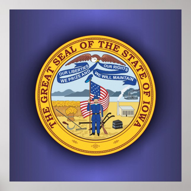 Iowa Seal Poster (Front)