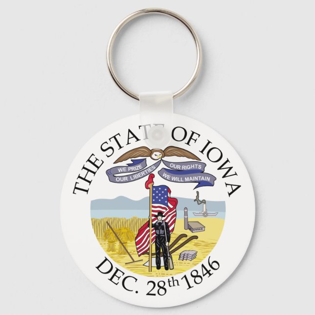 Iowa sign keychain (Front)