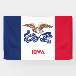 Iowa State Flag Banner