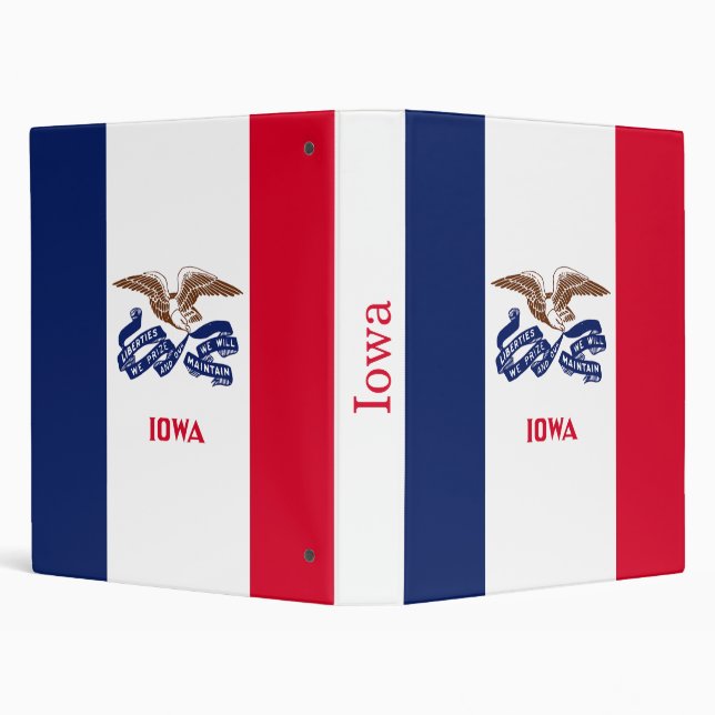 Iowa State Flag Binder (Background)