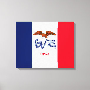 Iowa State Flag Design Canvas Print