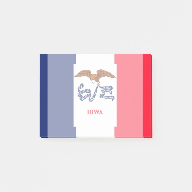 Iowa State Flag Design Post-it Notes (Front)
