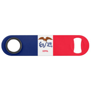 Iowa State Flag Design Speed Bottle Opener