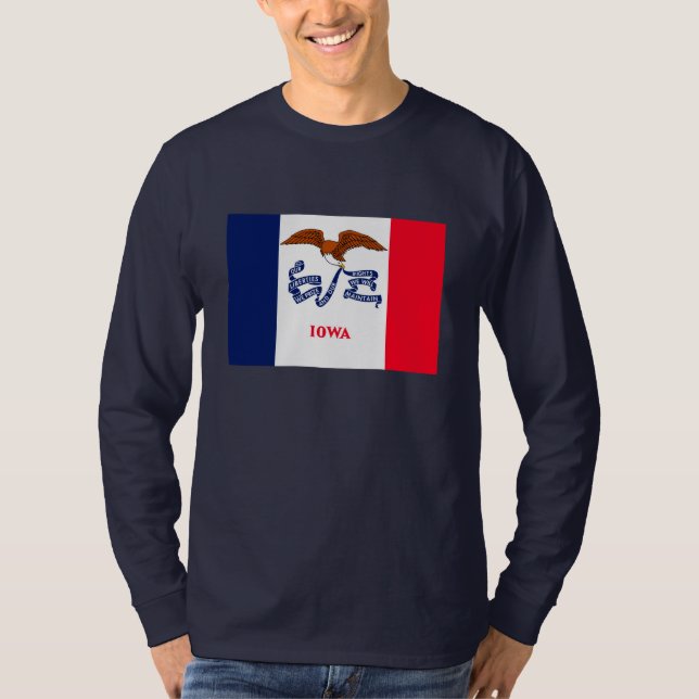 Iowa State Flag Design T-Shirt (Front)