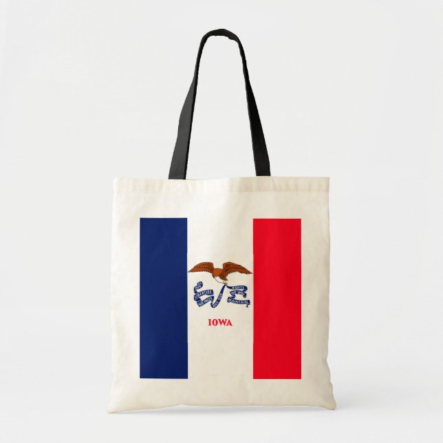 Iowa State Flag Design Tote Bag (Front)
