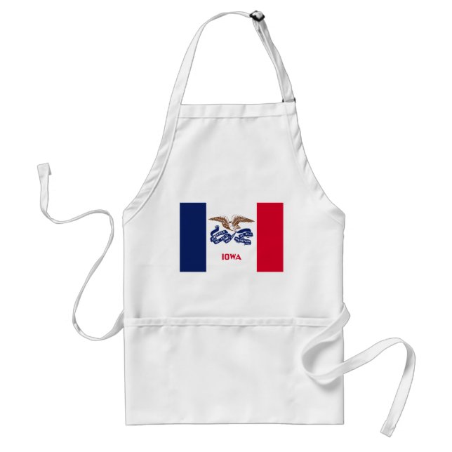Iowa State Flag Standard Apron (Front)