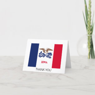 Iowa State Flag Thank You Card