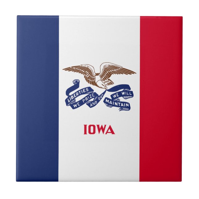 Iowa State Flag Tile (Front)