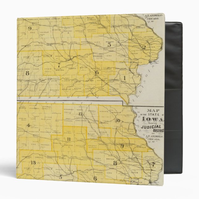 Iowa State Maps Binder (Front/Inside)