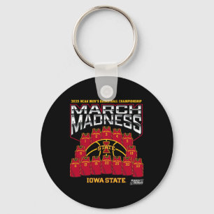 Iowa State March Madness 2025 Men's Sketll Nil Keychain