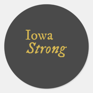 Iowa Strong  Classic Round Sticker