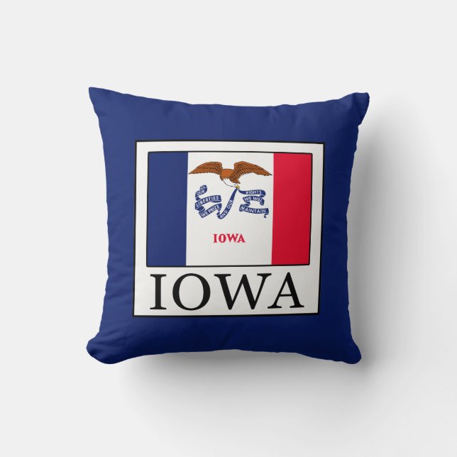 Iowa Throw Pillow (Front)