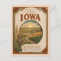 Iowa Vintage Paper Cut American Arcana