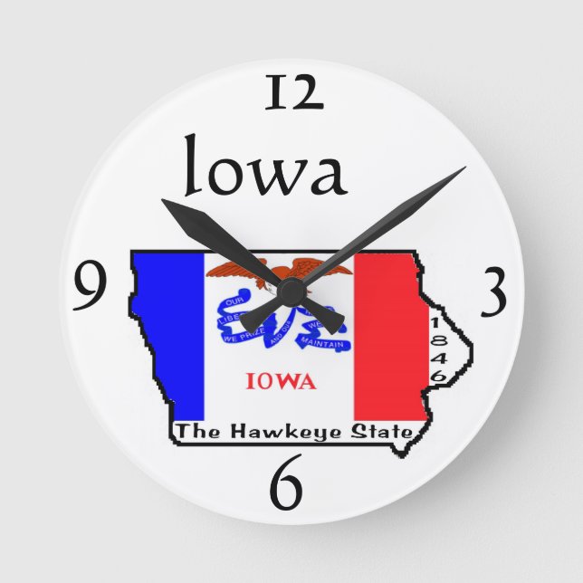 Iowa Wall Clock (Front)