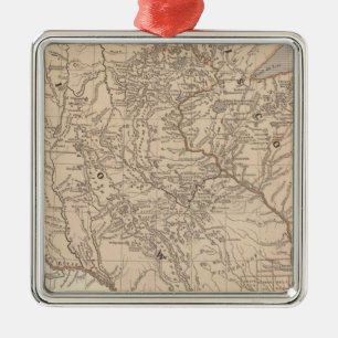 Iowa, Wisconsin Metal Ornament