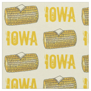 IOWA Yellow Buttered Corn on the Cob Corncob Fabric