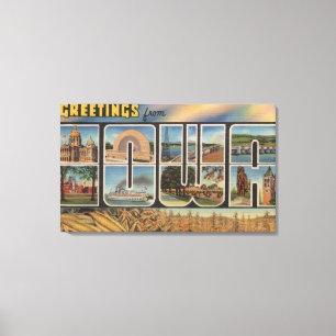 IowaLarge Letter ScenesIowa Canvas Print