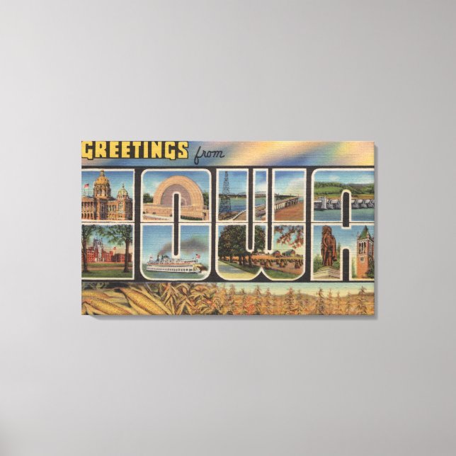 IowaLarge Letter ScenesIowa Canvas Print (Front)