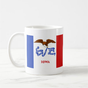 Iowan Flag + Map Mug
