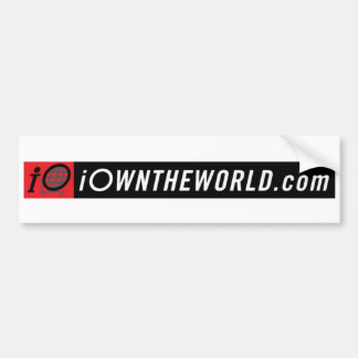 iOwnTheWorldBannerLogo Bumper Sticker